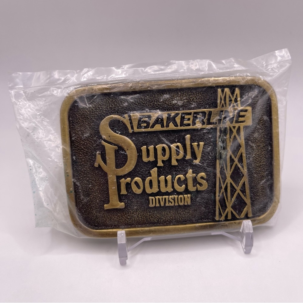 Baker line Supply Products Division Brass Belt Buckle